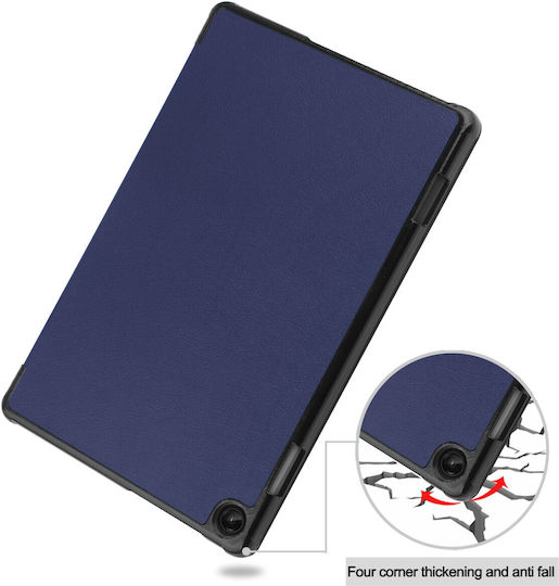 Калъф Lenovo Tab M10 10.1" 3rd Gen Син Custer Texture 3-fold Holder Tablet Case Blue