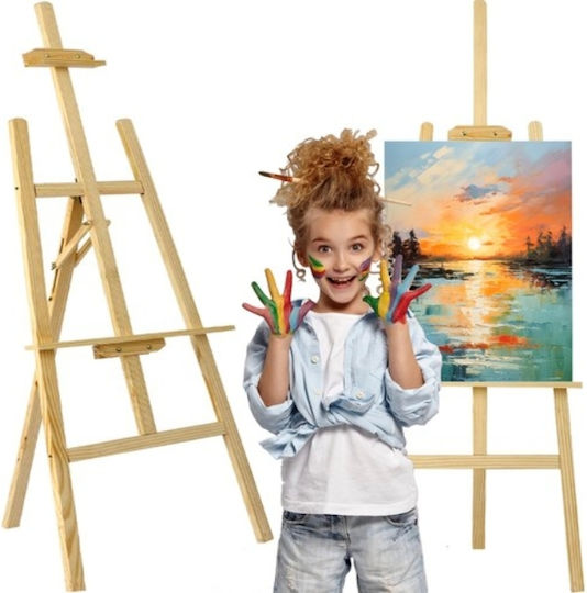 Sevalet Lemn Pentru Pictură 54x152x57 Cm Bej