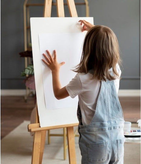 Sevalet Lemn Pentru Pictură 54x152x57 Cm Bej