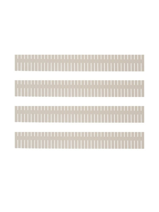 Compartimente Pentru Sertar Din Plastic 46.3x7cm 4 Bucăți Albe