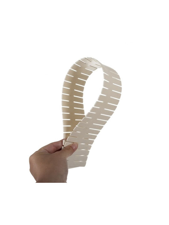 Compartimente Pentru Sertar Din Plastic 46.3x7cm 4 Bucăți Albe