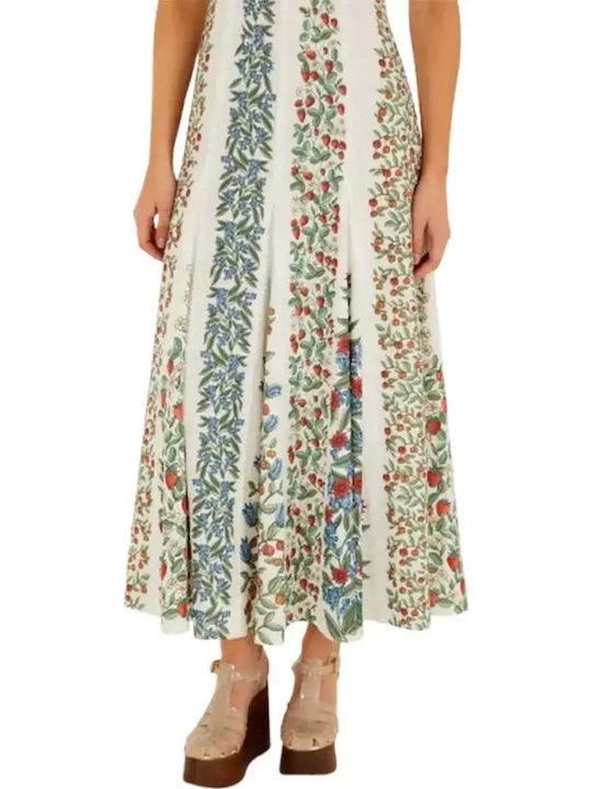 Summer Midi Dress Fruit Print