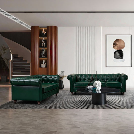 Chesterfield Διθέσιος από Δερματίνη 160x84x67εκ. Chesterfield Διθέσιος από Δερματίνη 160x84x67εκ.