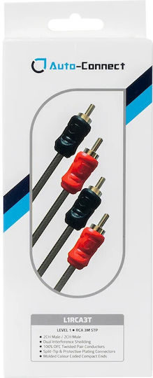 L1rca3t Twisted-pair Rca Signal Cable Level 1 3m Pair