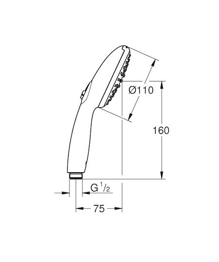 Grohe Tempesta 110 Τηλέφωνο Ντουζ