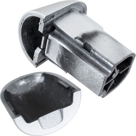 Renault Espace Iv 2002 Silver Exterior Door Handle Cover Without Hole Left + Right 2 Pcs Set