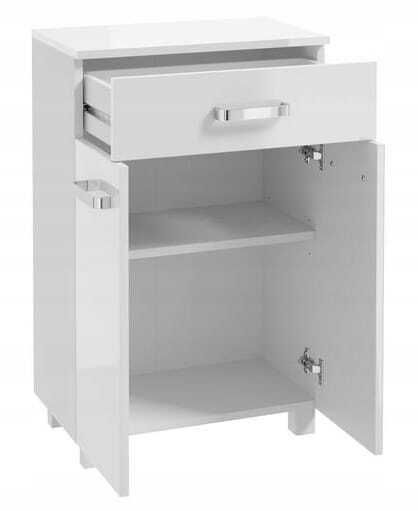 Deftrans Bathroom Vanity Unit Without Sink M50xL30xH78cm White Gloss