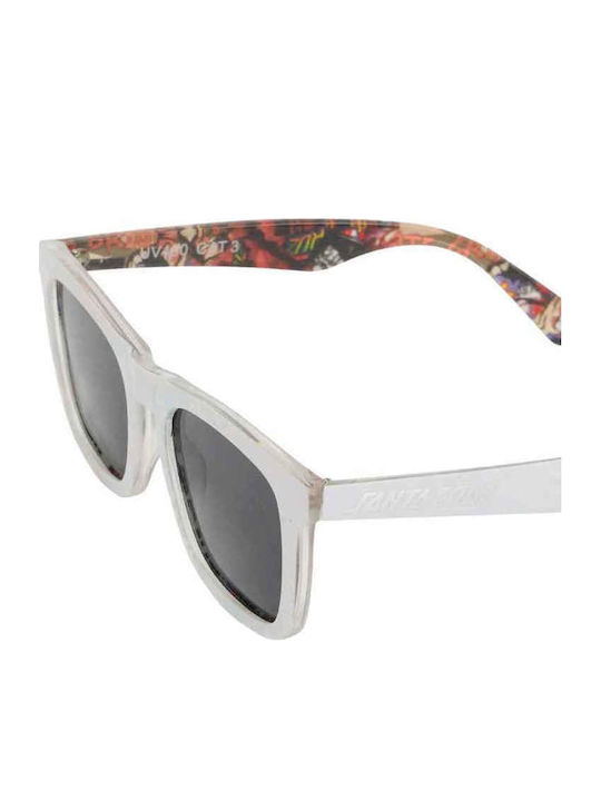 Santa Cruz Strip Unisex Γυαλιά Ηλίου με Λευκό Σκελετό και Γκρι Φακό SCA-SUN-0284