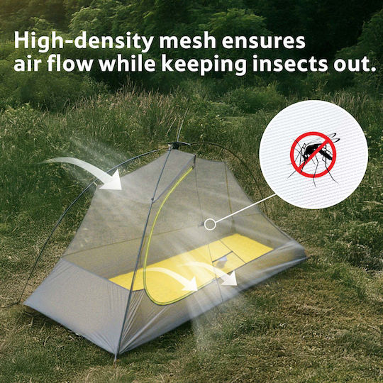 Naturehike Star Trail EXT 2 Camping Tent Igloo Yellow 3 Seasons for 2 People 220x220x105cm