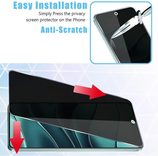 Screen Protector Xiaomi Redmi A7 Pro 4g Anti-spy Ultra Hd 9h Protecție Instalare Ușoară 111d Set Autocolant Privacy