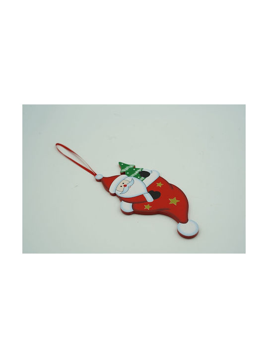 Om De Zăpadă Ornament De Crăciun Pentru Brad În Ciorap Roșu Din Lemn 14 Cm Alista Home