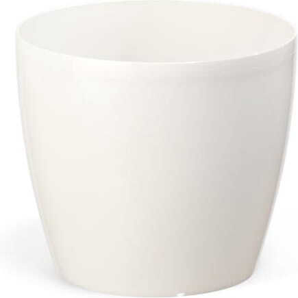 Lamela Plastic Flower Pot White 25x22cm