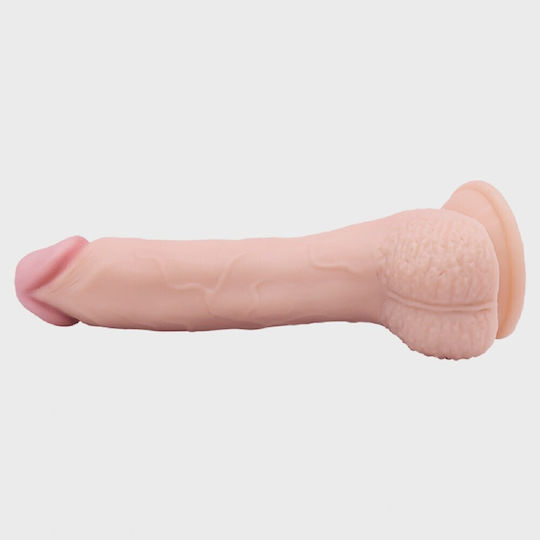 Guilty Toys Ρεαλιστικό Dildo με Όρχεις και Βεντούζα Flesh