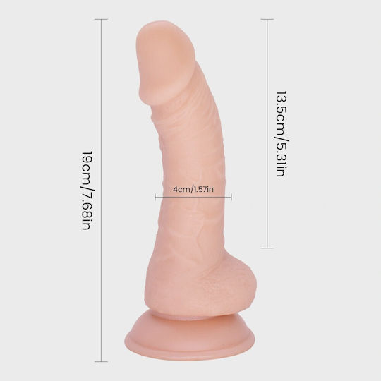 Guilty Toys Ρεαλιστικό Dildo με Βεντούζα Flesh