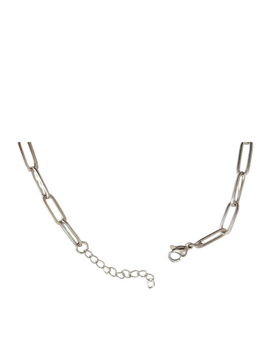 Kalliopi Silver Fußarmband aus Stahl 20cm HBM-5010