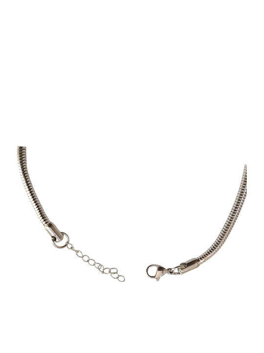 Kalliopi Silver Fußarmband aus Stahl 20cm HBM-5012