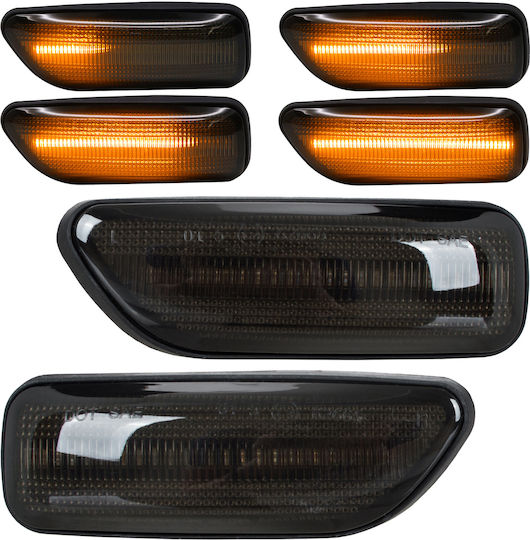 Volvo S60 I S80 I V70 Ii Xc70 I Xc90 I LED Страничен Индикатор Тъмен Динамичен Комплект 2 Бройки