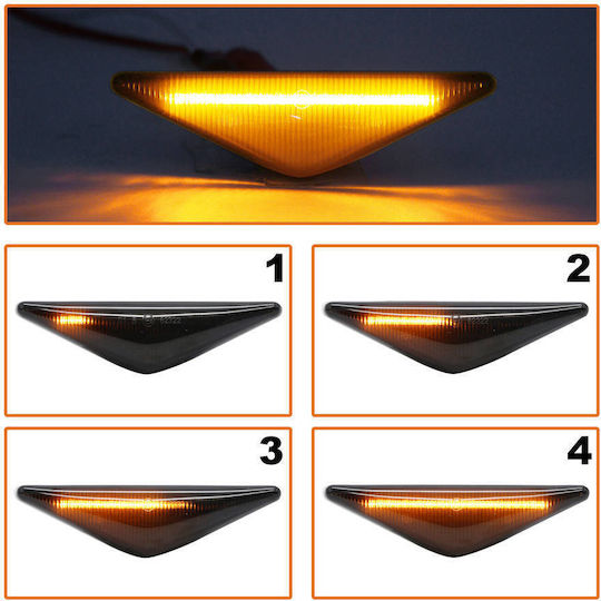 Ford Mondeo III 00-07 Lumini LED Semnalizator Lateral Fumuriu Dinamic Set 2 Bucăți