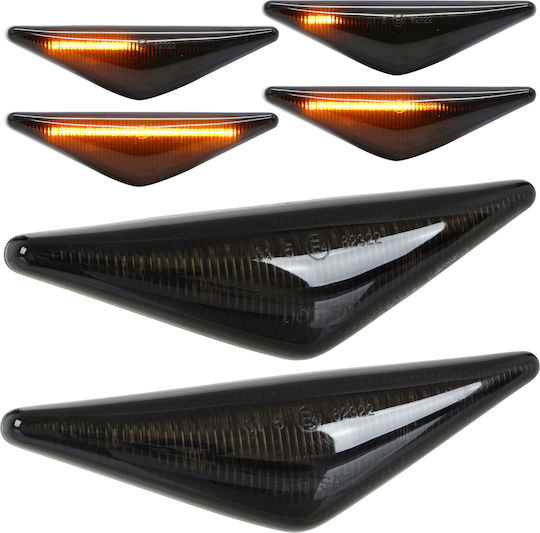 Ford Mondeo Iii 00-07 Led Side Indicator Smoked Dynamic 2 Pcs Set