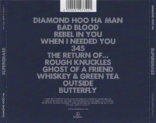 Supergrass Diamond Hoo Ha CD Μουσικής