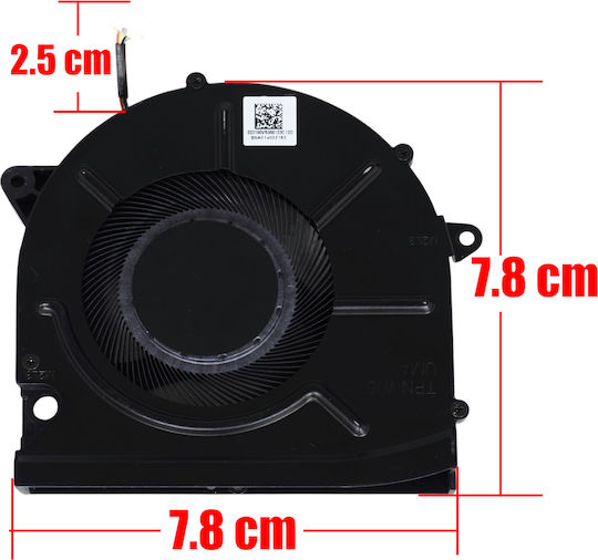 Laptop Fan CPU GPU Cooling Fan HP Pavilion Plus 16-ab 16t-ab TPN-W161 N63219-001 EG50060S1-C750-S9A 023.100VS.0001 Left Fan UMA 5V 4Pin Code 81703