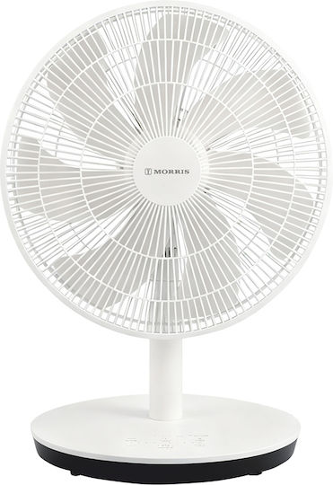 Morris Tabletop Fan 24W with Remote Control White