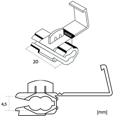 Set 20 Conectori Rapizi Cablu 1–1.63 Mm Conector De Îmbinare Cablu Albastru