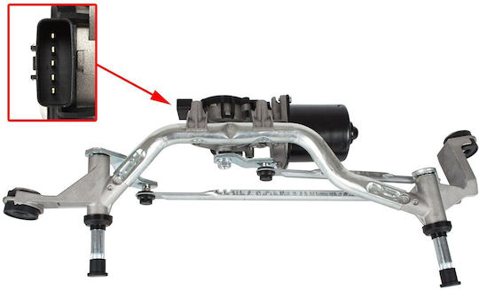Renault Clio Iv 2012 Wiper Mechanism + Motor