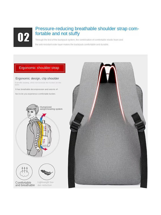 Valvoro Backpack Αδιάβροχο Γκρι