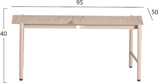 Set Mobilier Exterior Deandra 4 Piese Șampanie Cu Perne