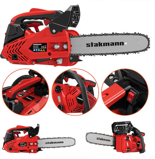 Stakmann Αλυσοπρίονο Βενζίνης 25.4cc 3.5kg με Λάμα 30cm και Easy Start