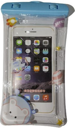 Flippy Fruity Waterproof Underwater Case Snowproof Universal Waterproof Lanyard Phone Documents Model 1 Light Blue