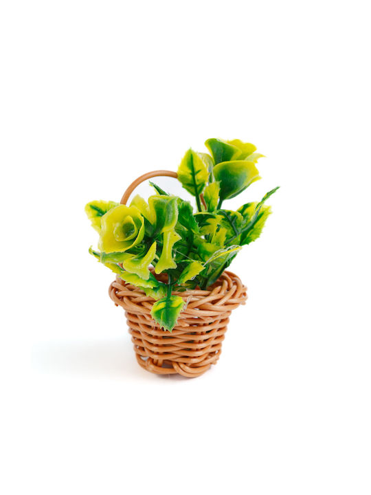 Coș Decorativ Cu Floare Artificială Magnetică 7 Cm Ornament Colorat Pentru Frigider Decor Acasă Birou