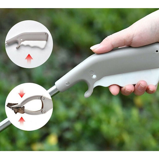 Clești De Colectare Deșeuri Flippy Metal Plastic 77 5 Cm Fără Mâini Murdare Gri
