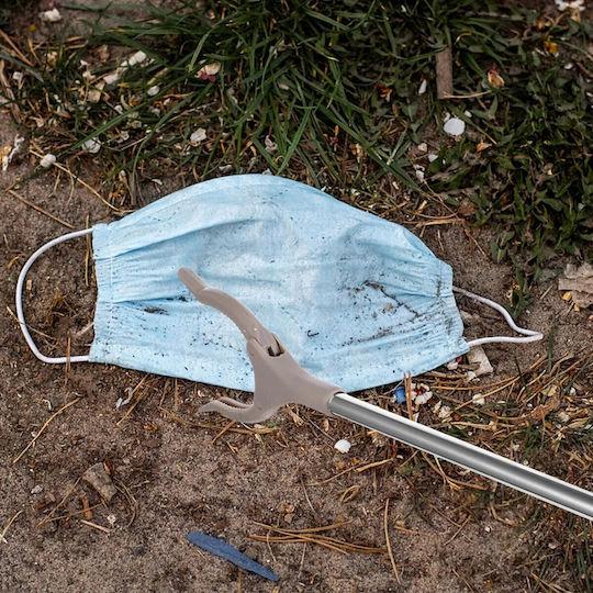 Clești De Colectare Deșeuri Flippy Metal Plastic 96 5 Cm Fără Mâini Murdare Gri