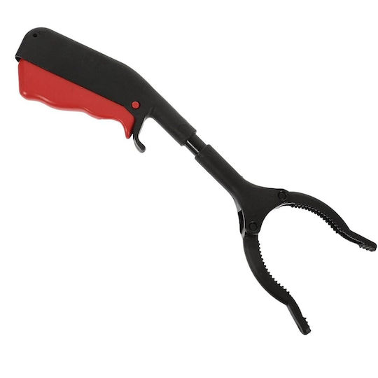 Clești De Colectare Deșeuri Flippy Metal Plastic 30 Cm Fără Mâini Murdare Negri Roșii