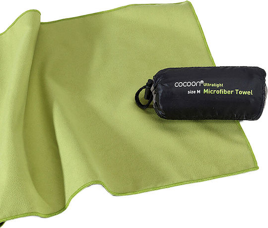 Cocoon Microfiber Face Towel 40gr/m² Green 60x30cm