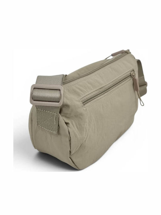 Fabric Women's Crossbody Bag Beige