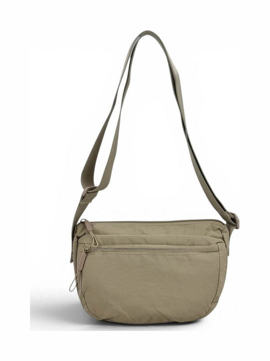 Fabric Women's Crossbody Bag Beige