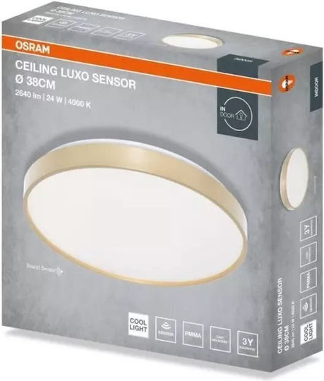 Vtac Ceiling Lamp Led Ceiling Luxo Sen 24w 2640lm 4000k 840 Ip20 Gd Gold 3 Years Warranty 4099854653414
