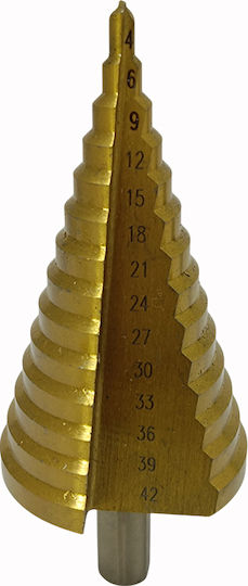 Τρυπάνι Κωνικό 4 – 42 Mm Επικάλυψη Τιτανίου Sks Tools 40020042
