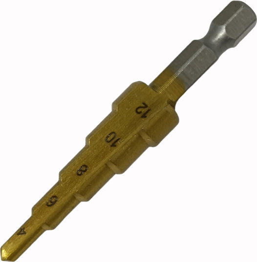Τρυπάνι Κωνικό 4 12 Mm Επικάλυψη Τιτανίου Sks Tools 40020044