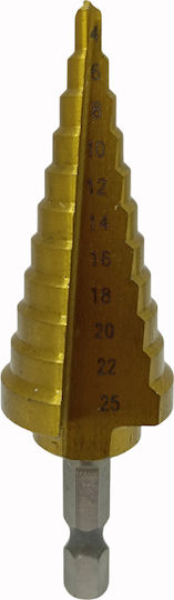 Τρυπάνι Κωνικό 4 25 Mm Επικάλυψη Τιτανίου Sks Tools 40020046
