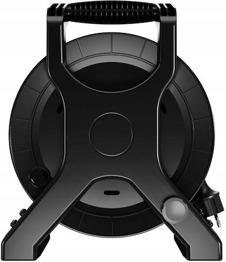 Extreme Line Reel Extension Cord 4 Sockets Switch Ip44 16a H07bq-f 3x1.5 20m Black W-100080