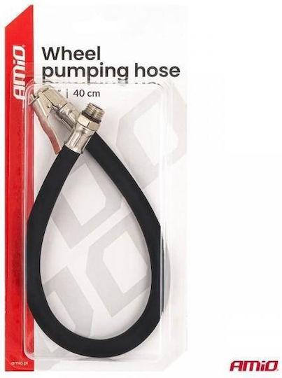 Amio Luftschlauch Für Reifen 1/4” 40cm Standard Feste Verbindung & Einfache Handhabung – 1 Stück 04503/am