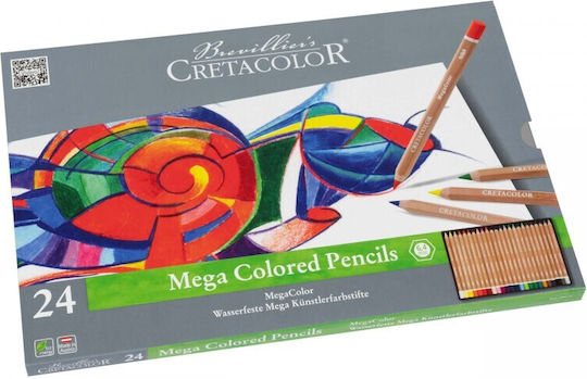Cretacolor Mega Colored Pencils 24 Pcs 290 24 9014400290887
