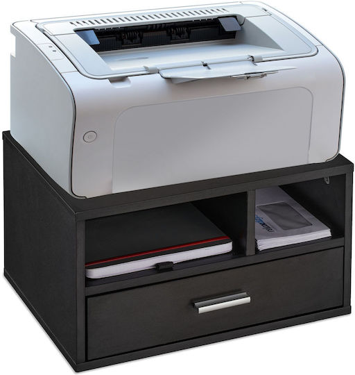 Relaxdays Printer Stand Office Black 22x30x40 Cm