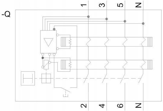 Residual Current Circuit Breaker Sentron 3+n-pole 25a 30ma Type B 400v Short-delay 4mod 5sv3342-4