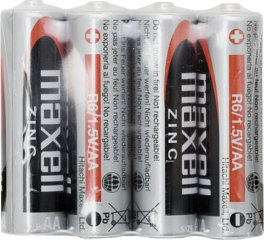Baterii Zinc AA R6 1.5V Set 4 Bucăți Rezistente la Scurgeri Pentru Telecomenzi Jucării Electronice