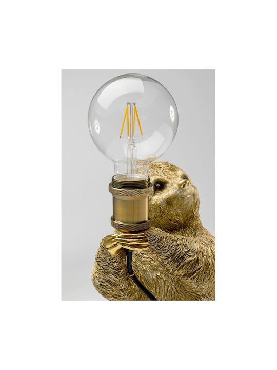 Φωτιστικό Επιτραπέζιο Animal Sloth Χρυσό 20x25x30 Εκ
